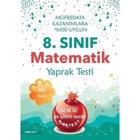 Nartest Yayınları 8. Sınıf Matematik Yaprak Testi