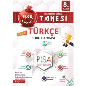 Nartest Yayınları 8. Sınıf Nar Tanesi Türkçe Altın Sorular