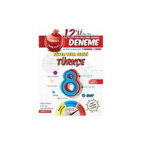 Nartest Yayınları 8. Sınıf Nar Türkçe 12 Deneme Sınavı (7 Sarmal + 5 Genel)