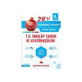 Nartest Yayınları 8. Sınıf T.C. İnkılap Tarihi ve Atatürkçülük Nar Tanesi 28'li Deneme Sınavı