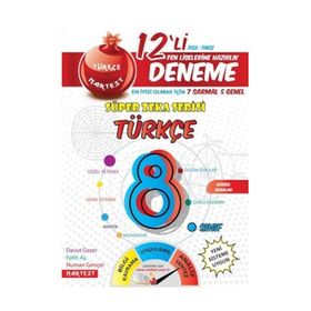 Nartest Yayınları 8. Sınıf Türkçe 12 Deneme Sınavı
