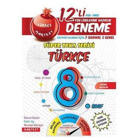 Nartest Yayınları 8. Sınıf Türkçe 12 Deneme Sınavı