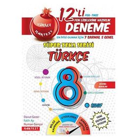 Nartest Yayınları 8. Sınıf Türkçe 12 Deneme Sınavı