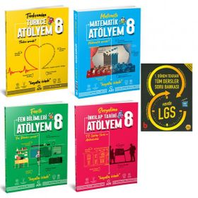 Nartest Yayınları 8. Sınıf Türkçe Matematik Fen İnkılap Fen Liselerine Hazırlık Soru Bankası Seti
