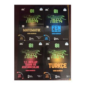 Nartest Yayınları 8. Sınıf Türkçe Matematik Fen İnkılap Fen Liselerine Hazırlık Soru Bankası Seti