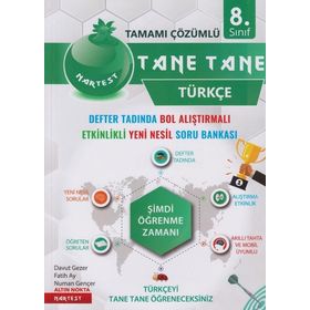 Nartest Yayınları 8. Sınıf Türkçe Tane Tane Soru Bankası