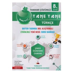 Nartest Yayınları 8. Sınıf Türkçe Tane Tane Soru Bankası