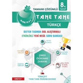 Nartest Yayınları 8. Sınıf Türkçe Tane Tane Soru Bankası