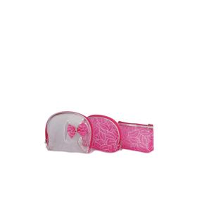 Nascita 0043 Eleganza Şeffaf 3'lü Makyaj Çantası