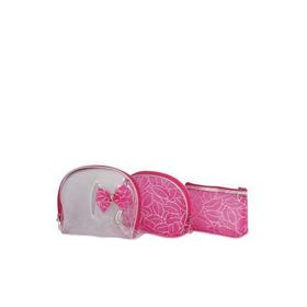 Nascita 0043 Eleganza Şeffaf 3'lü Makyaj Çantası