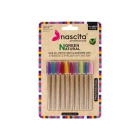 Nascita 06 Green Natural 10 Adet Kaş ve Kirpik Şekillendirme Seti