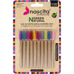 Nascita 06 Green Natural 10 Adet Kaş ve Kirpik Şekillendirme Seti