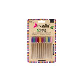 Nascita 06 Green Natural 10 Adet Kaş ve Kirpik Şekillendirme Seti