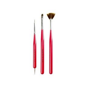 Nascita 06 Nail Art 3'lü Tırnak Süsleme Fırça Seti