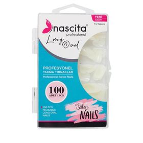 Nascita 100'lü Kutulu Long Oval Takma Tırnak