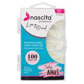 Nascita 100'lü Kutulu Long Oval Takma Tırnak