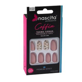 Nascita 145 Coffin Renkli 24'lü Takma Tırnak