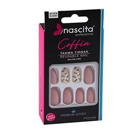Nascita 145 Coffin Renkli 24'lü Takma Tırnak