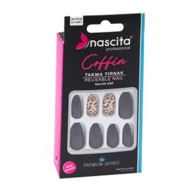 Nascita 145 Coffin Renkli 24'lü Takma Tırnak