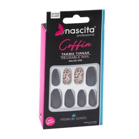 Nascita 146 Coffin Renkli 24'lü Takma Tırnak