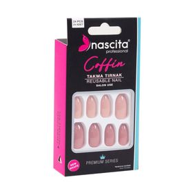 Nascita 147 Coffin Renkli 24'lü Takma Tırnak