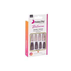 Nascita 155 Ballerina 24'lü Renkli Takma Tırnak