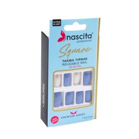 Nascita 161 Square Renkli 24'lü Takma Tırnak