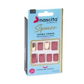 Nascita 163 Square Renkli 24'lü Takma Tırnak