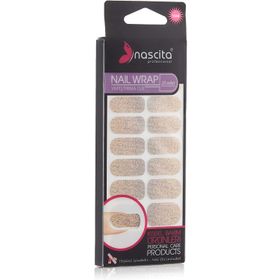 Nascita 20'li Siyah-Beyaz Ombre Altın Nokta Desenli Yapış Takma Tırnak