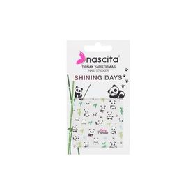 Nascita 23 Cute Panda Tırnak Stickeri