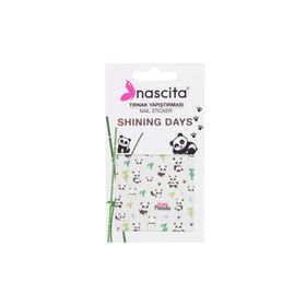 Nascita 23 Cute Panda Tırnak Stickeri