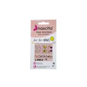 Nascita 28 Emoji Desenli Tırnak Stickerı