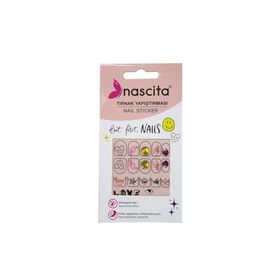 Nascita 28 Emoji Desenli Tırnak Stickerı