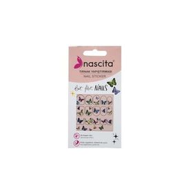 Nascita 29 Kelebek Desenli Tırnak Stickerı