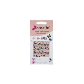 Nascita 29 Kelebek Desenli Tırnak Stickerı