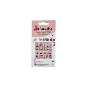 Nascita 30 Kiraz Desenli Tırnak Stickerı