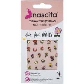 Nascita 31 Çiçek Desenli Tırnak Stickerı