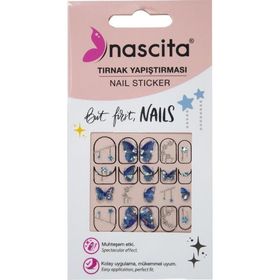 Nascita 32 Işıltılı Yıldız Desenli Tırnak Stickerı