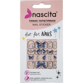 Nascita 32 Işıltılı Yıldız Desenli Tırnak Stickerı