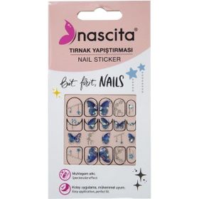 Nascita 32 Işıltılı Yıldız Desenli Tırnak Stickerı
