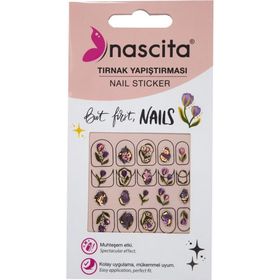Nascita 33 Lale Desenli Tırnak Stickerı