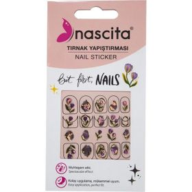 Nascita 33 Lale Desenli Tırnak Stickerı