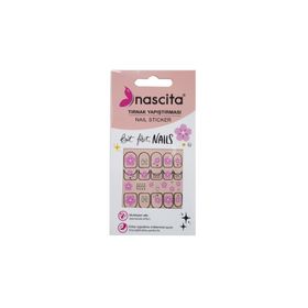 Nascita 34 Işıltılı Çiçek Desenli Tırnak Stickerı