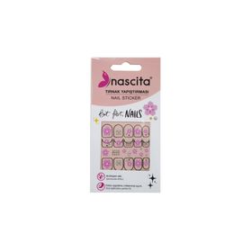Nascita 34 Işıltılı Çiçek Desenli Tırnak Stickerı