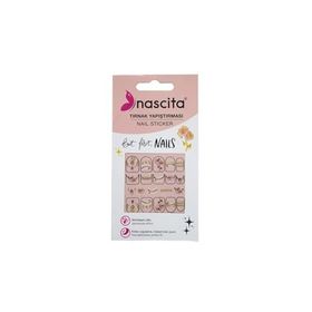 Nascita 35 Işıltılı Gül Desenli Tırnak Stickerı