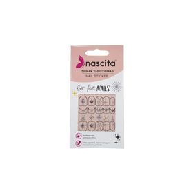 Nascita 36 Işıltılı Kutup Yıldızı Desenli Tırnak Stickerı
