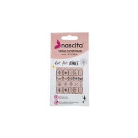 Nascita 36 Işıltılı Kutup Yıldızı Desenli Tırnak Stickerı