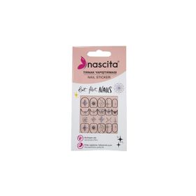 Nascita 36 Işıltılı Kutup Yıldızı Desenli Tırnak Stickerı