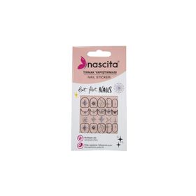 Nascita 36 Işıltılı Kutup Yıldızı Desenli Tırnak Stickerı