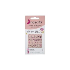 Nascita 37 Işıltılı Renkli Gül Desenli Tırnak Stickerı